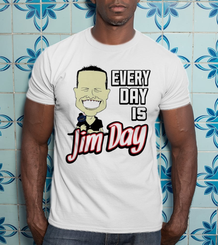 Every Day Is Jim Day Face Character Cartoon T-Shirt