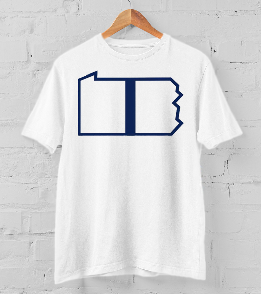 Happy Valley Pennsylvania State Helmet Stripe Outline T-Shirt