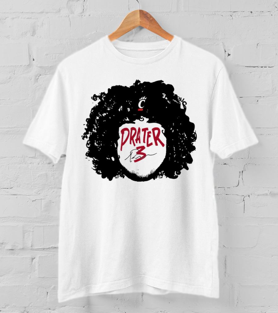 Prater 3 Hair Silhouette Cincinnati Bearcats Football T-Shirt