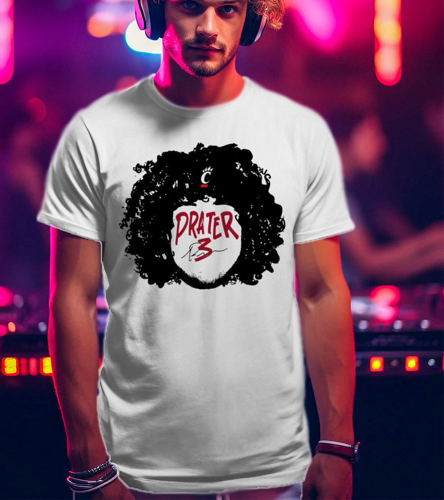 Prater 3 Hair Silhouette Cincinnati Bearcats Football T-Shirt
