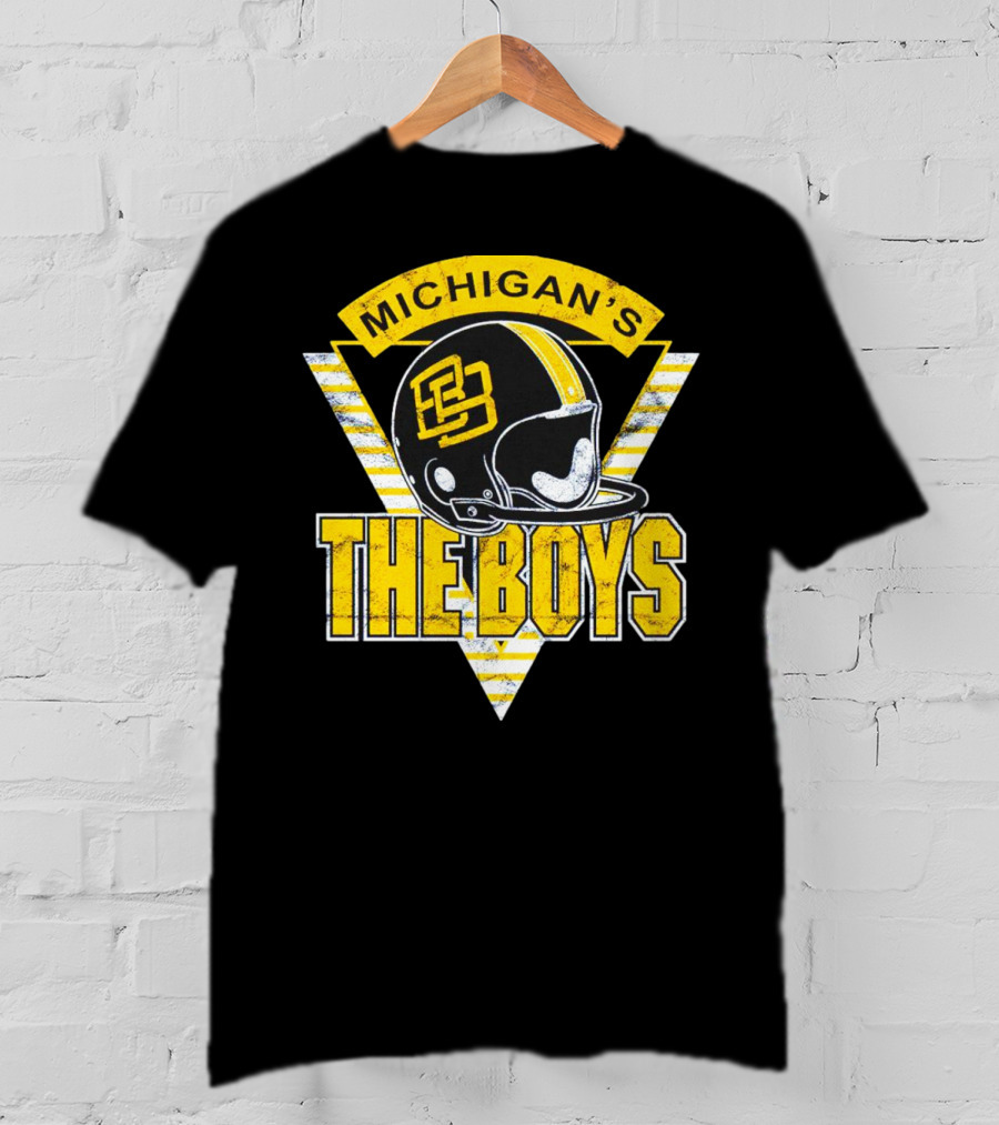 Michigan's The Boys Football Helmet T-Shirt