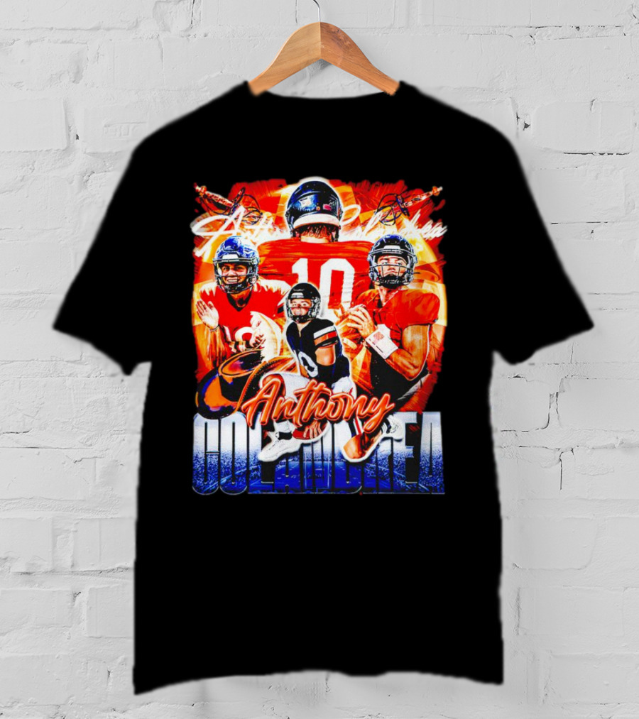 Anthony Colandrea Virginia Cavaliers Football Vintage Number 10 T-Shirt