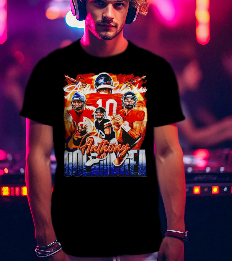Anthony Colandrea Virginia Cavaliers Football Vintage Number 10 T-Shirt