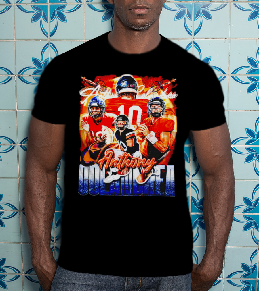 Anthony Colandrea Virginia Cavaliers Football Vintage Number 10 T-Shirt
