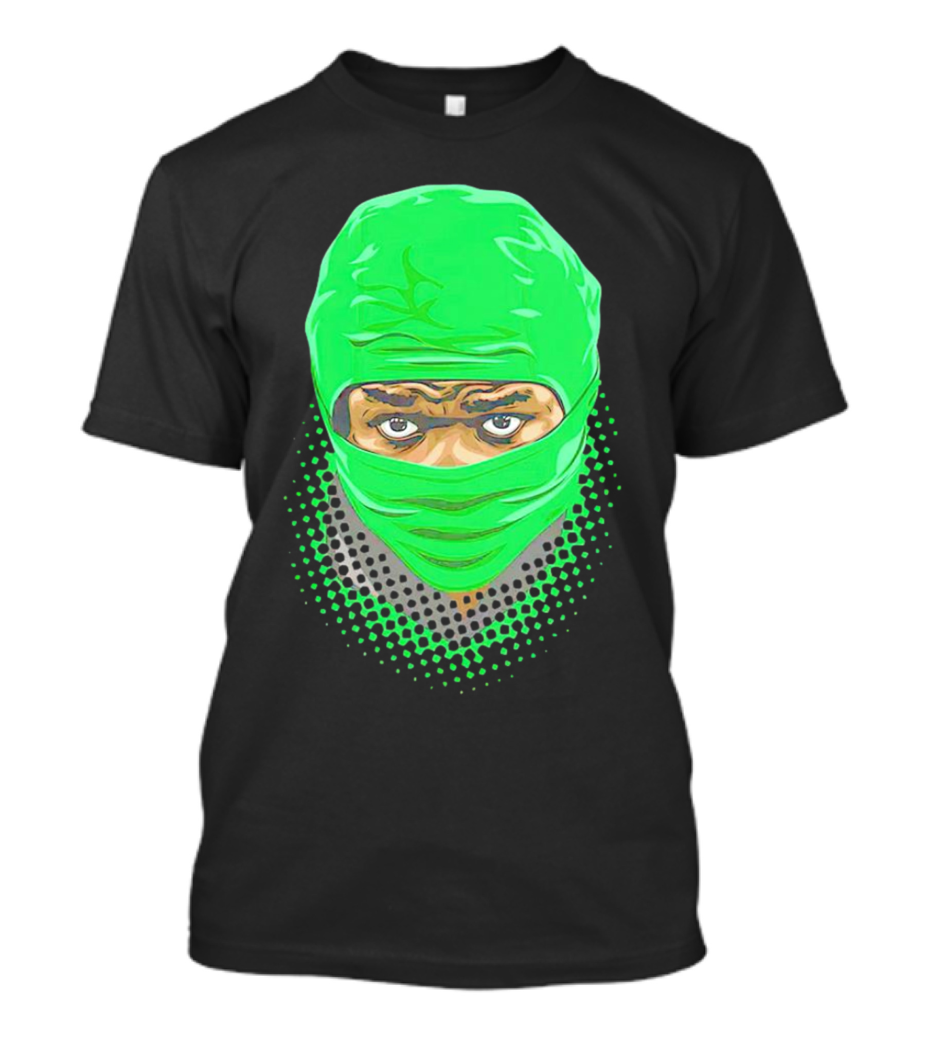 Bucky Irving Green Mask Oregon Ducks Vintage T-Shirt