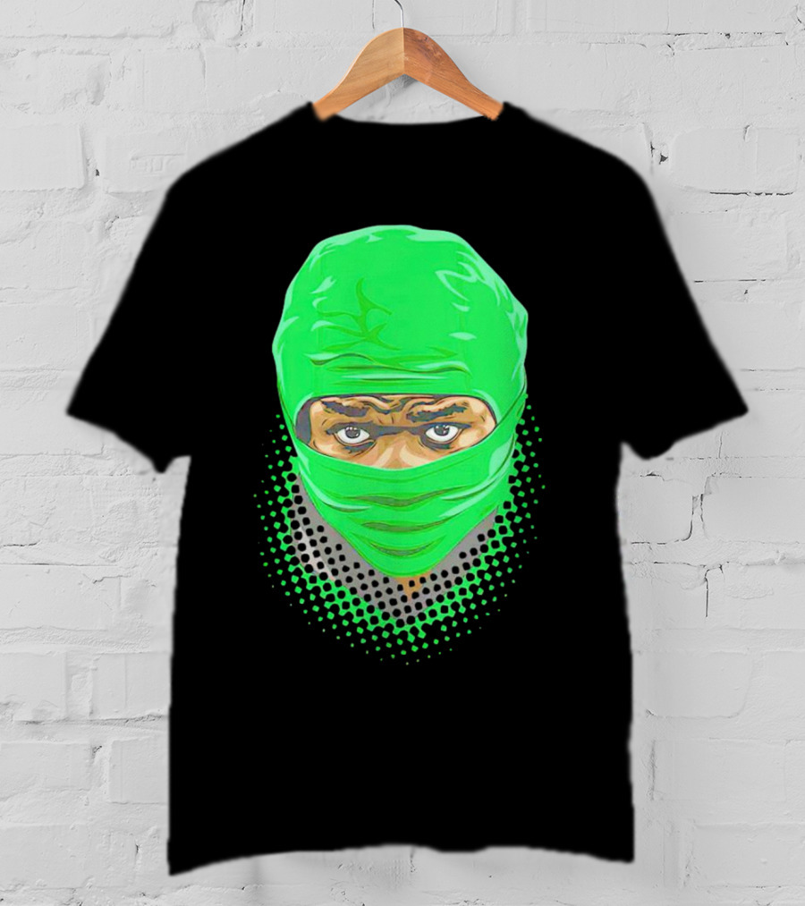 Bucky Irving Green Mask Oregon Ducks Vintage T-Shirt