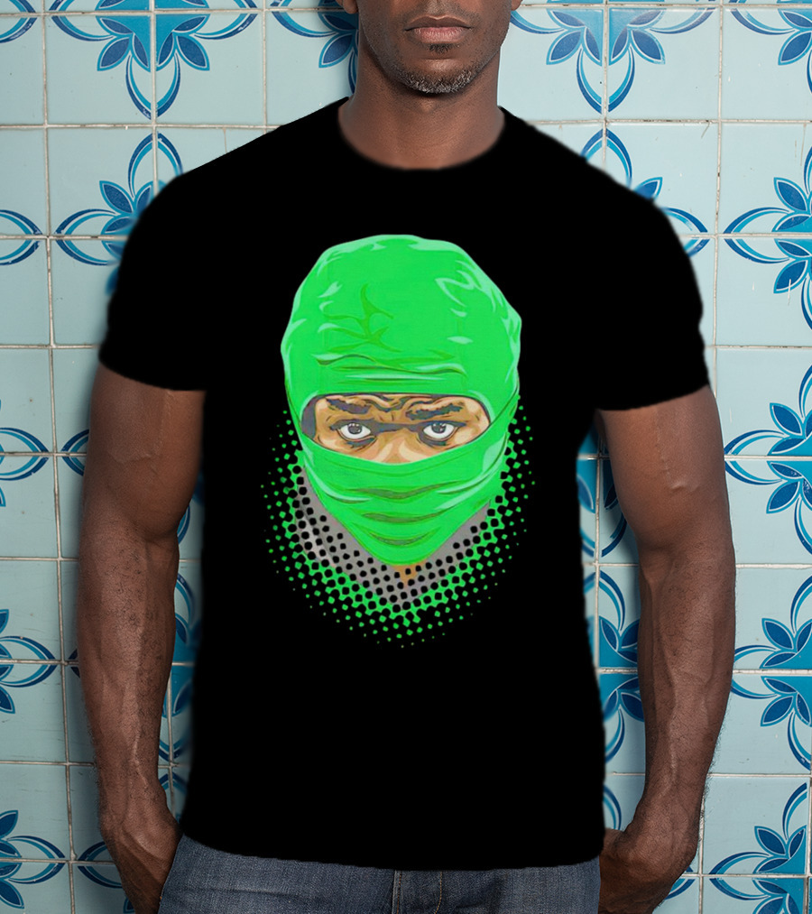 Bucky Irving Green Mask Oregon Ducks Vintage T-Shirt