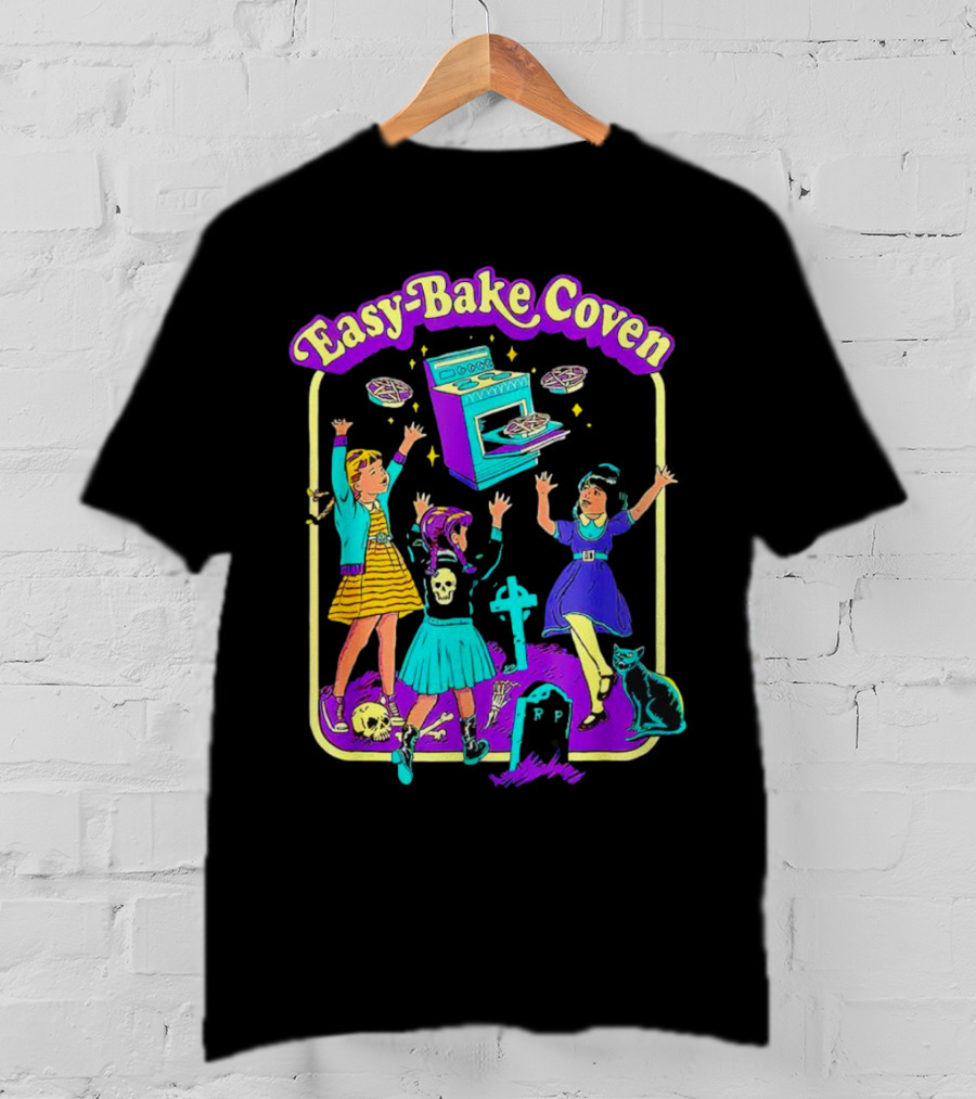 Easy-Bake Coven Witch Halloween Party With Spooky Baking And Cats T-Shirt