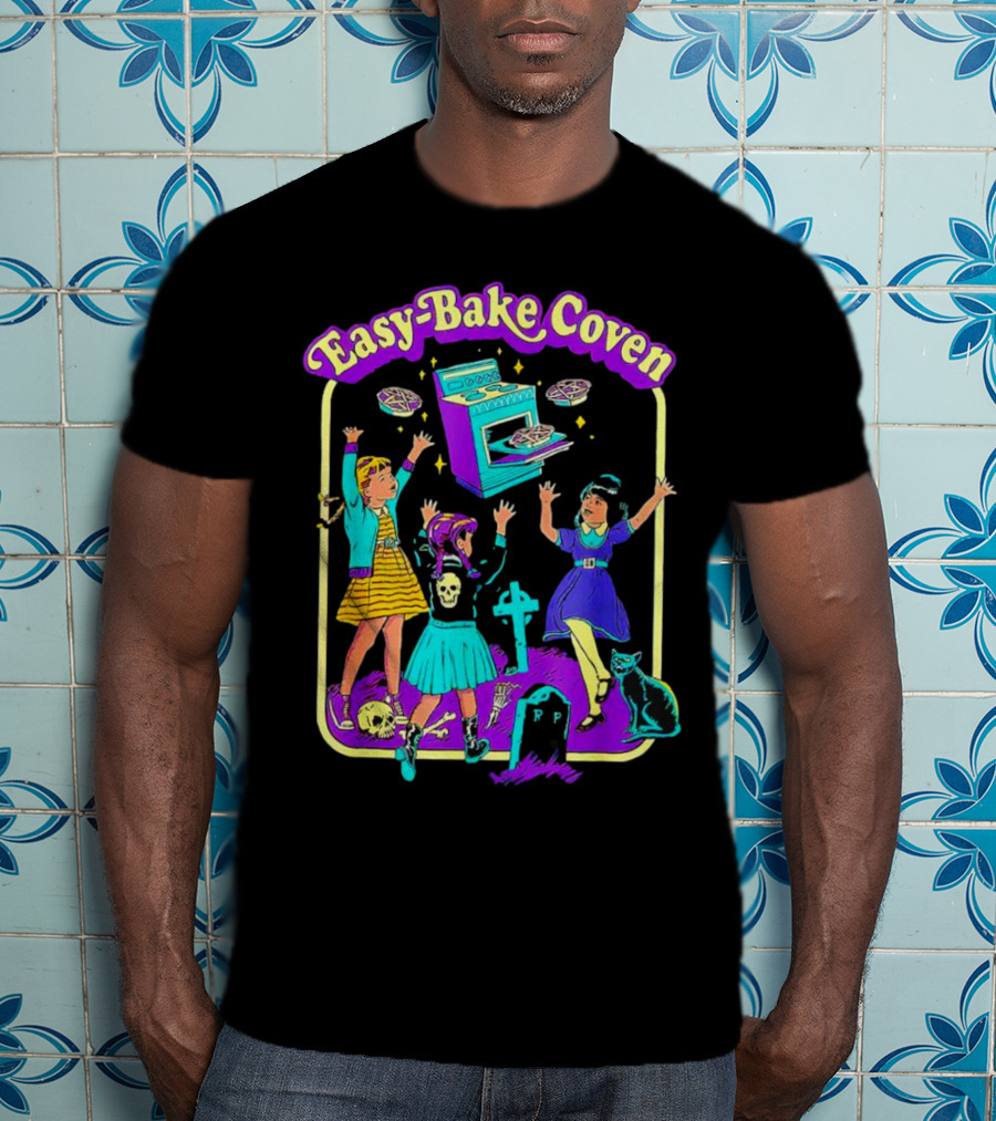 Easy-Bake Coven Witch Halloween Party With Spooky Baking And Cats T-Shirt