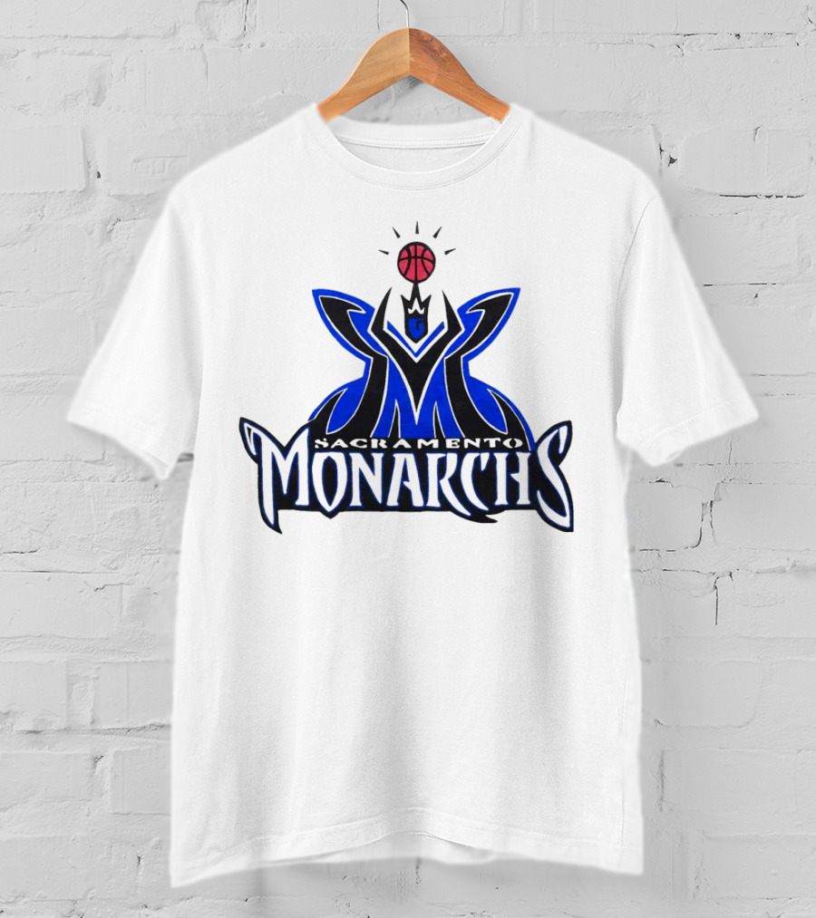 Sacramento Monarchs Basketball Logo Emblem T-Shirt