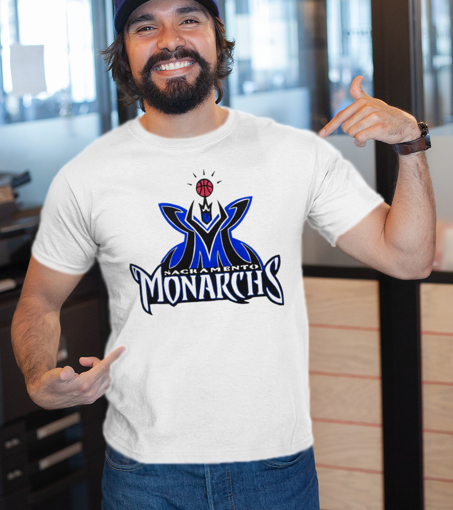 Sacramento Monarchs Basketball Logo Emblem T-Shirt