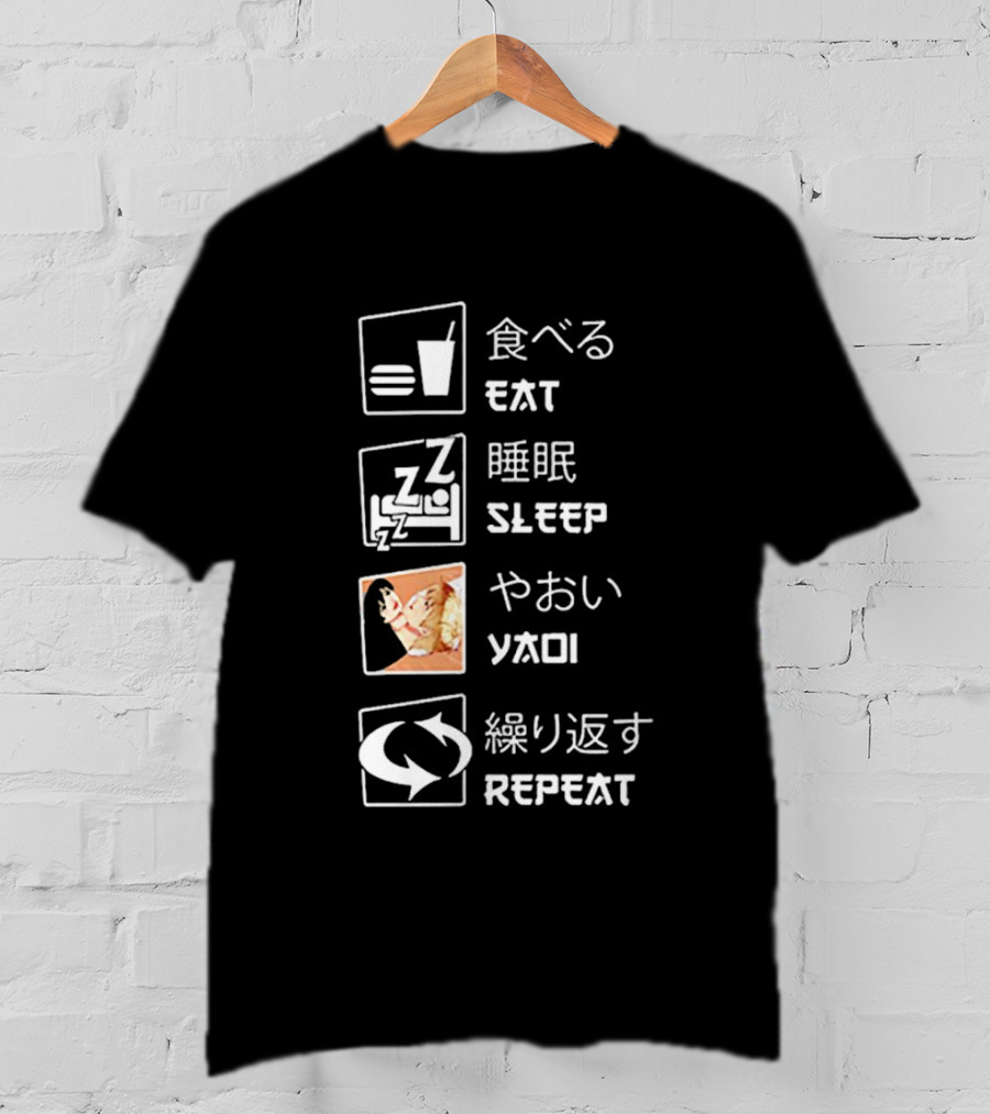 Eat Sleep Yaoi Repeat T-Shirt