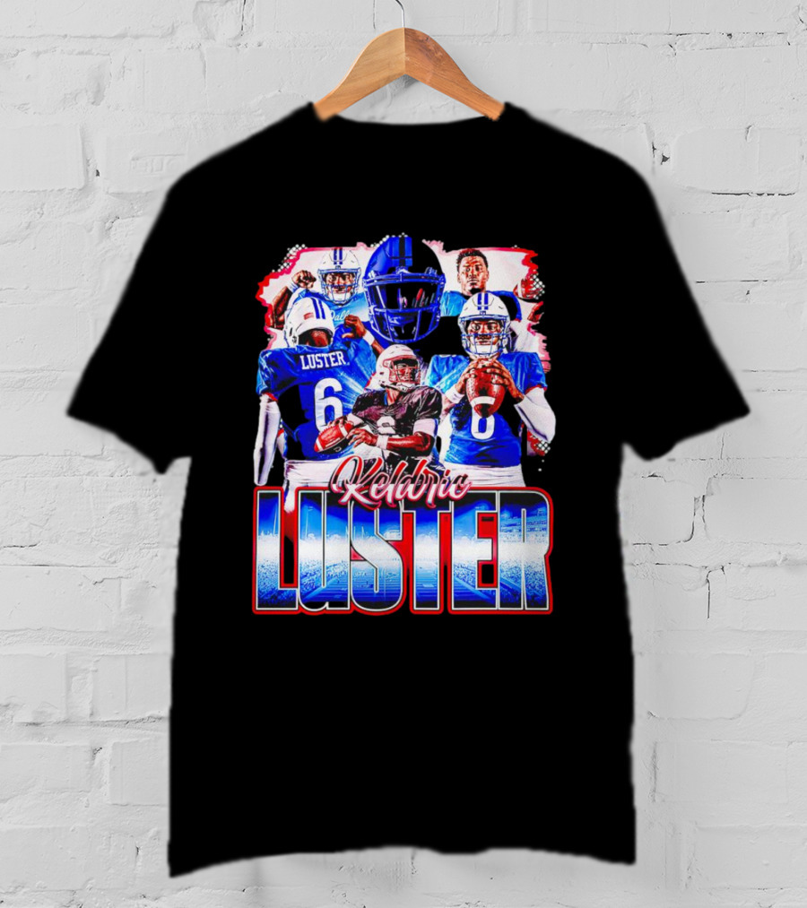 Keldric Luster SMU Mustangs Football T-Shirt