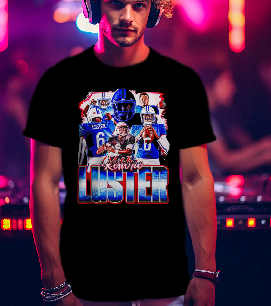 Keldric Luster SMU Mustangs Football T-Shirt