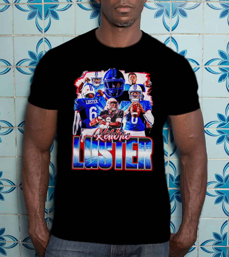 Keldric Luster SMU Mustangs Football T-Shirt