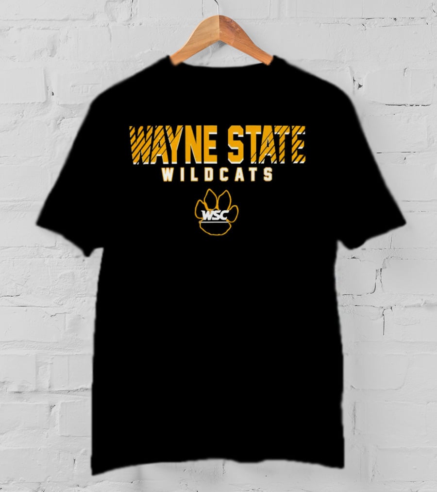 Wayne State Wildcats WSC Paw Prints T-Shirt