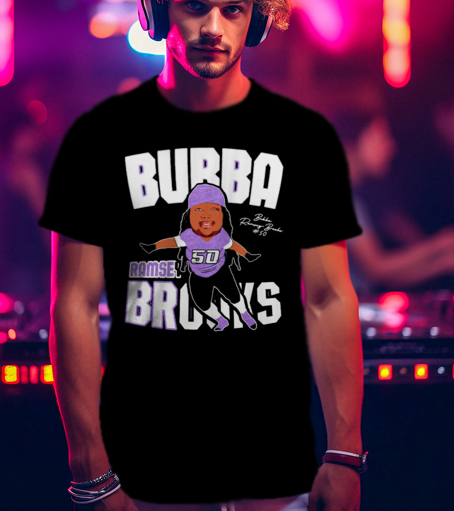 Bubba Ramsey-Brooks #50 TCU Horned Frogs Football Character T-Shirt