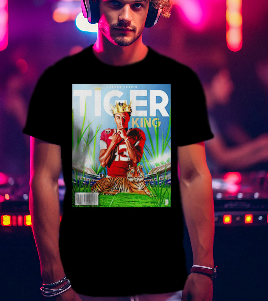 Jordan Travis Tiger King Florida State Seminoles Football Magazine Cover T-Shirt