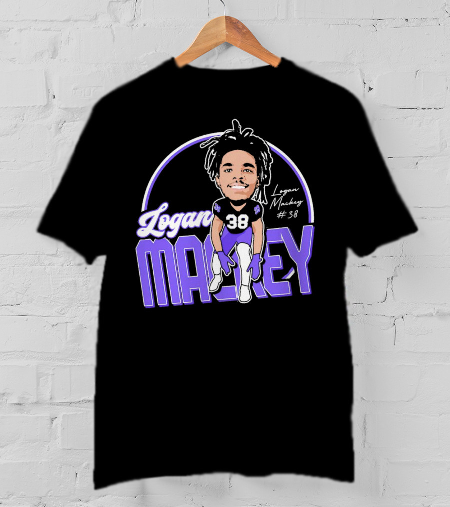 Logan Mackey 38 Weber State Wildcats Football Signature T-Shirt