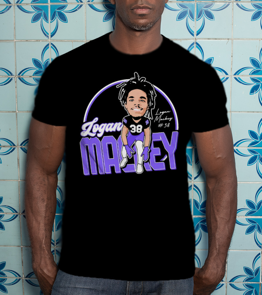 Logan Mackey 38 Weber State Wildcats Football Signature T-Shirt