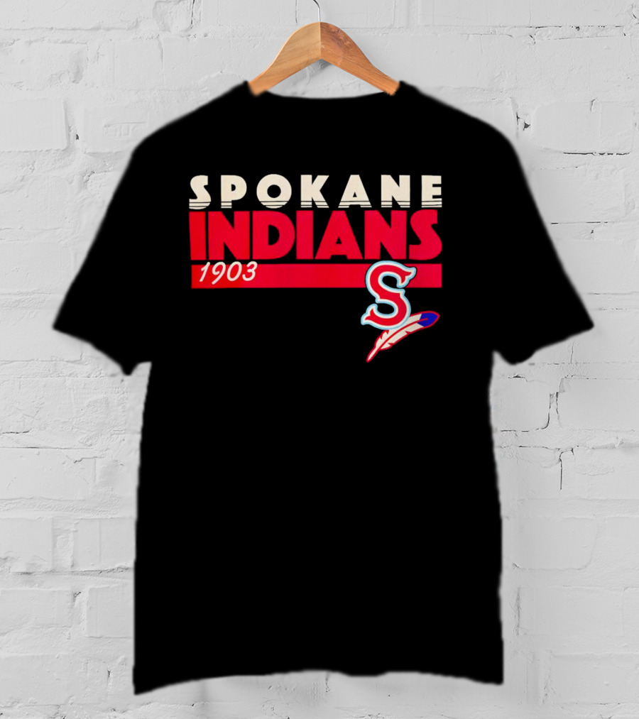 Spokane Indians 1903 S Logo Denim Pigment Dyed T-Shirt