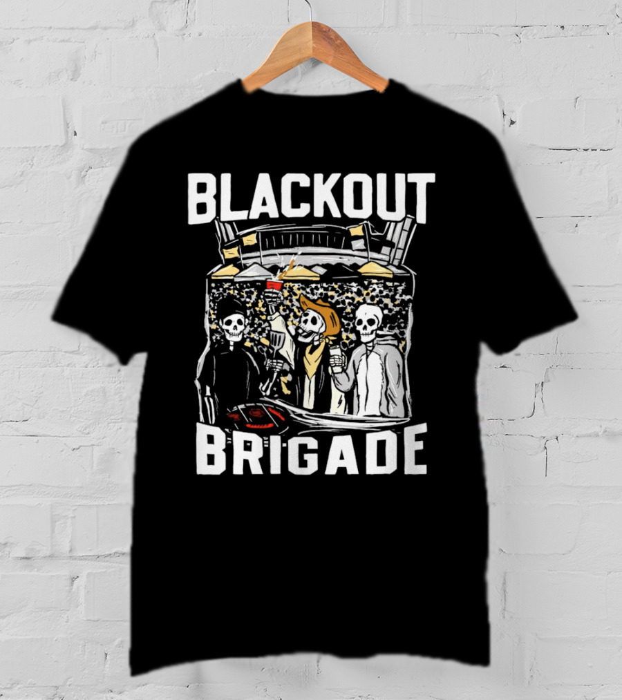 Blackout Brigade Colorado Buffaloes Football Stadium Skeletons Party T-Shirt