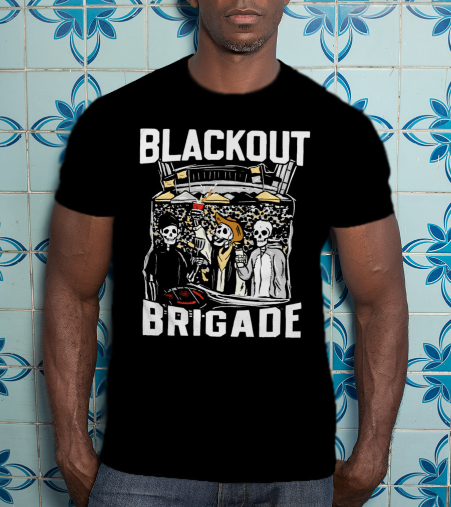 Blackout Brigade Colorado Buffaloes Football Stadium Skeletons Party T-Shirt