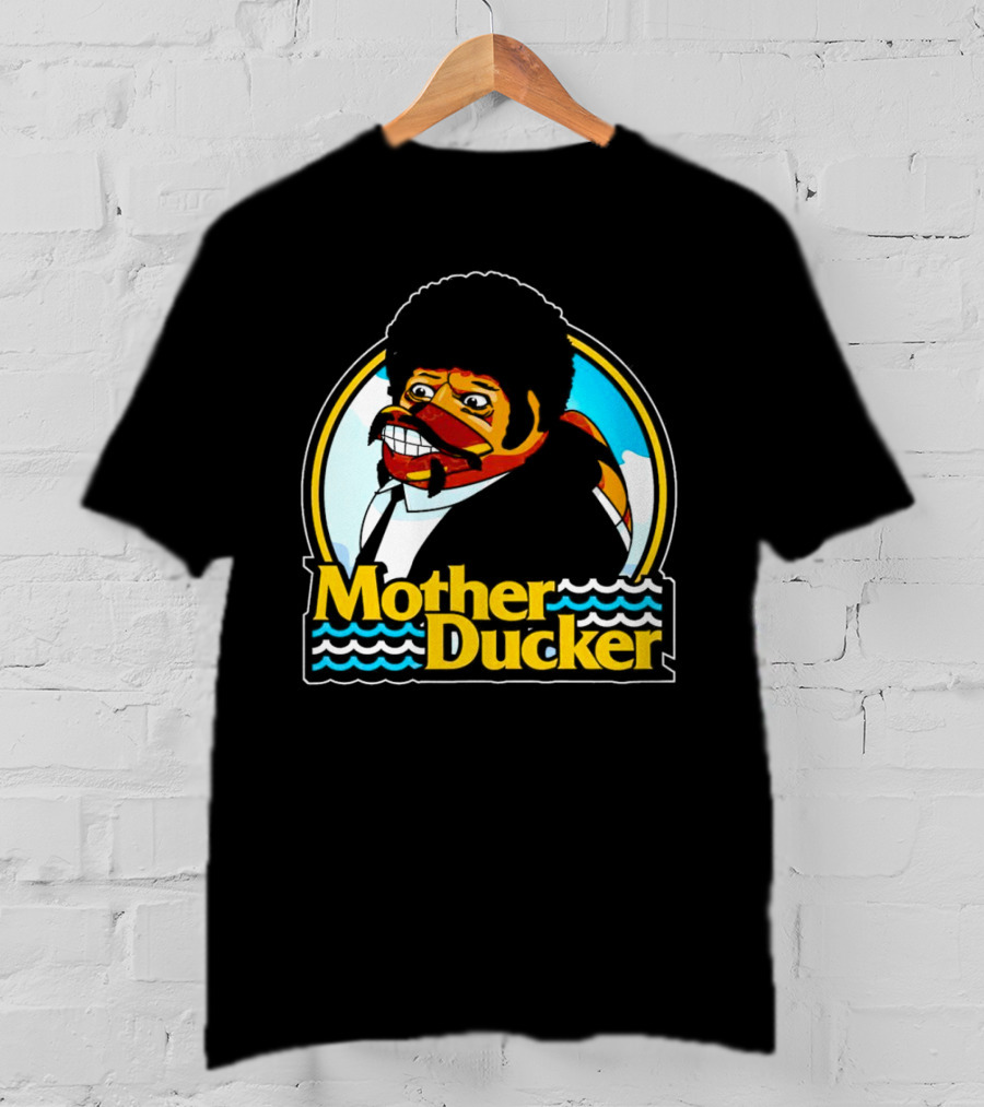 Mother Ducker Retro Cartoon Character Mashup T-Shirt