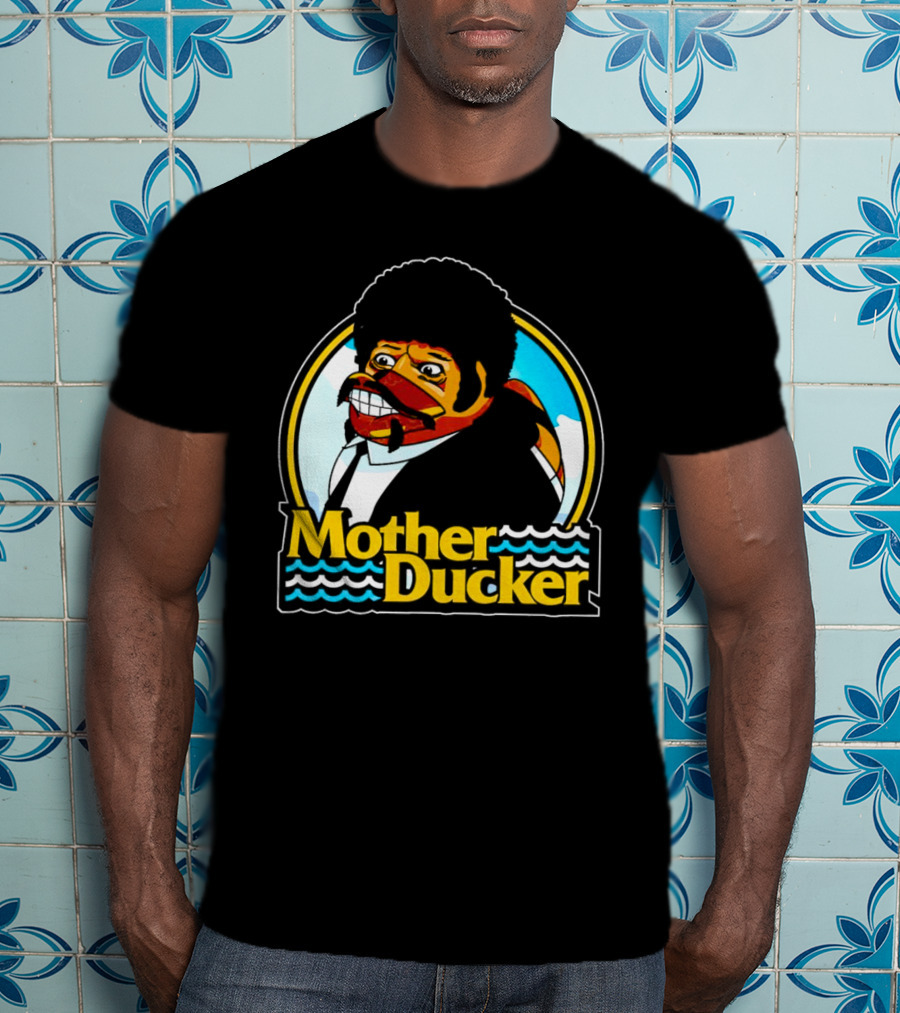 Mother Ducker Retro Cartoon Character Mashup T-Shirt