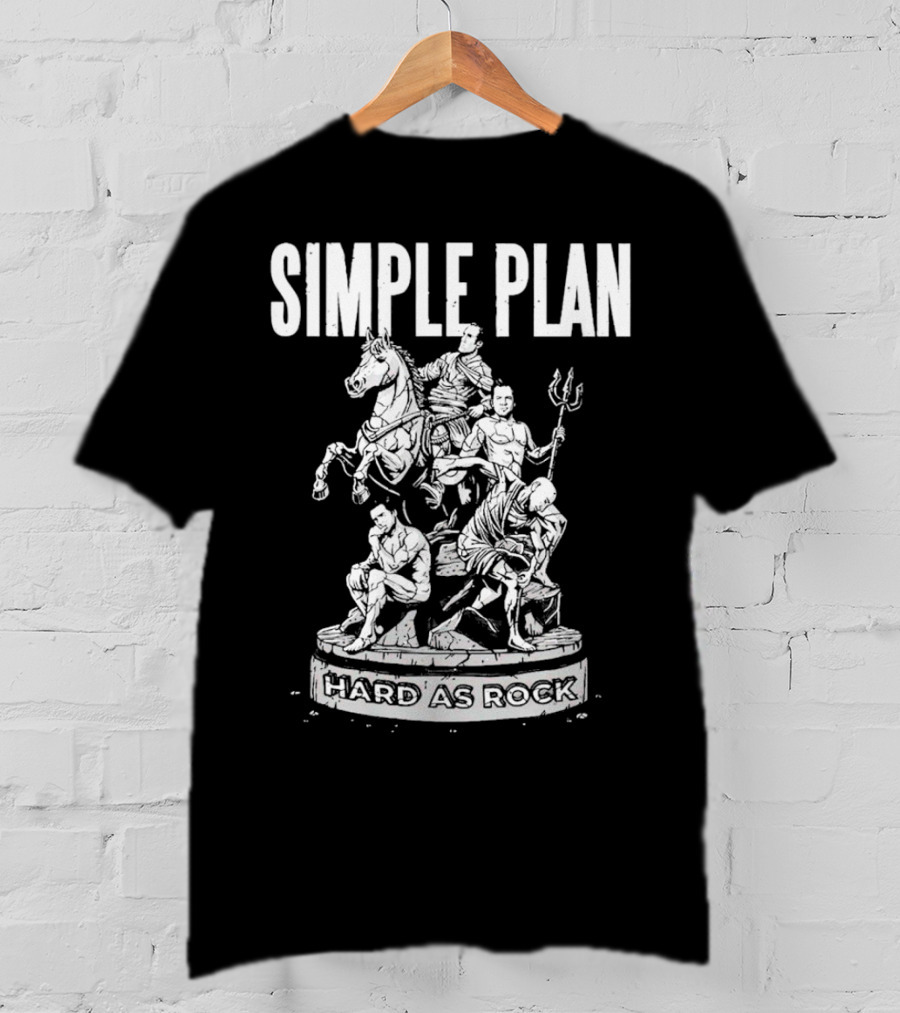 Simple Plan Hard As Rock Statue T-Shirt