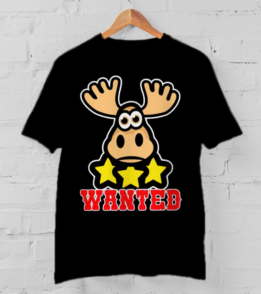 Wanted Three Star Moose Red Dead Redemption T-Shirt