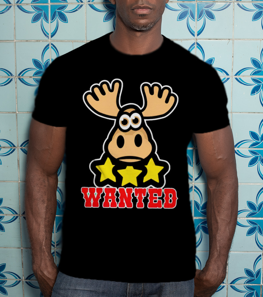 Wanted Three Star Moose Red Dead Redemption T-Shirt