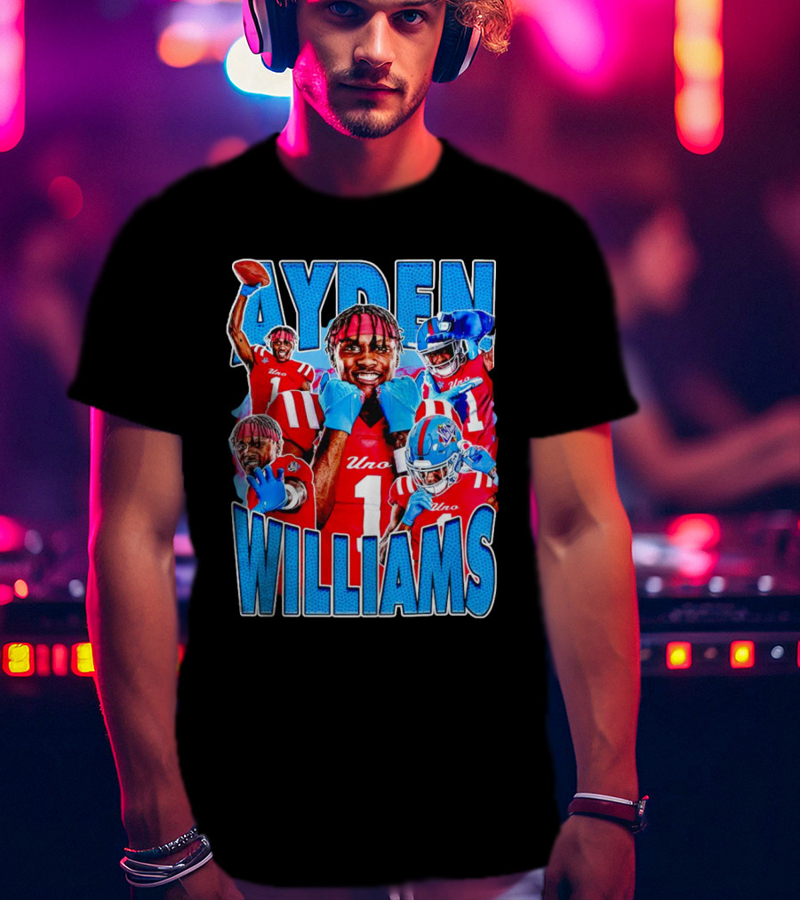 Ayden Williams Uno 1 Ole Miss Rebels Football Vintage T-Shirt
