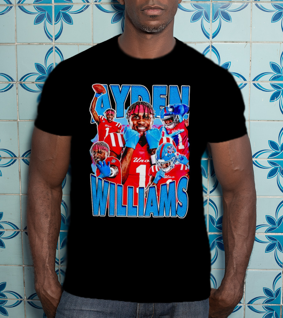 Ayden Williams Uno 1 Ole Miss Rebels Football Vintage T-Shirt