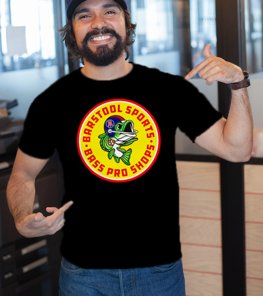 Bass Pro Shops Football Helmet Fish T-Shirt