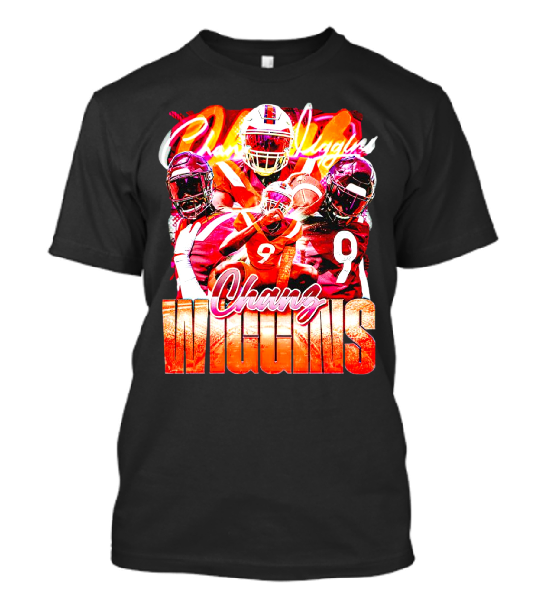 Chanz Wiggins Virginia Tech Hokies Football Vintage T-Shirt