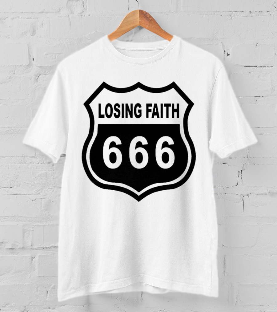 Losing Faith 666 Nikki Sixx Motley Crue Emblem T-Shirt