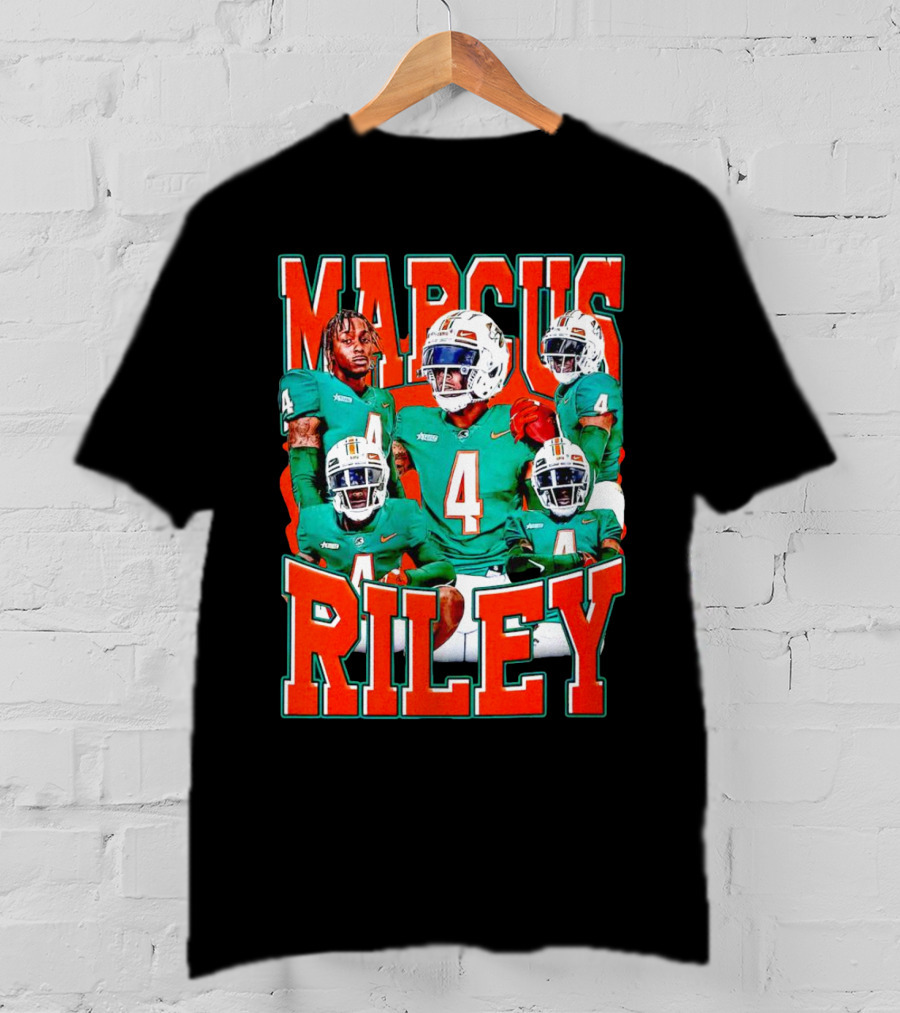Marcus Riley Florida A&M Rattlers Football Player Number 4 Vintage T-Shirt