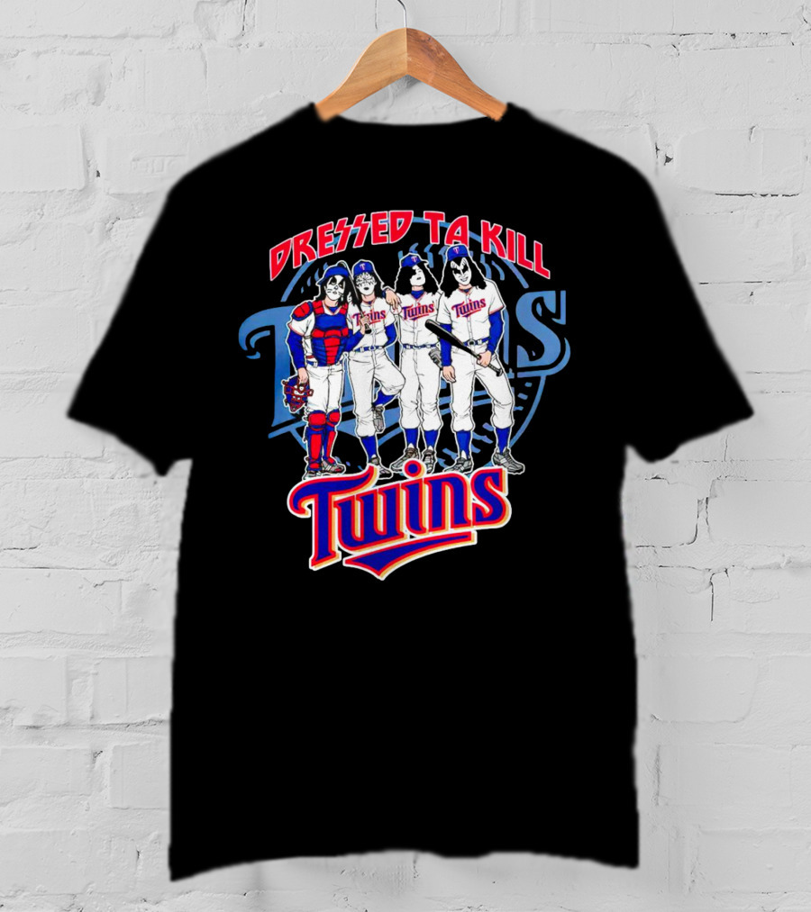 MLB X Minnesota Twins Dressed To Kill Twins Players In Iconic Makeup And Costumes T-Shirt