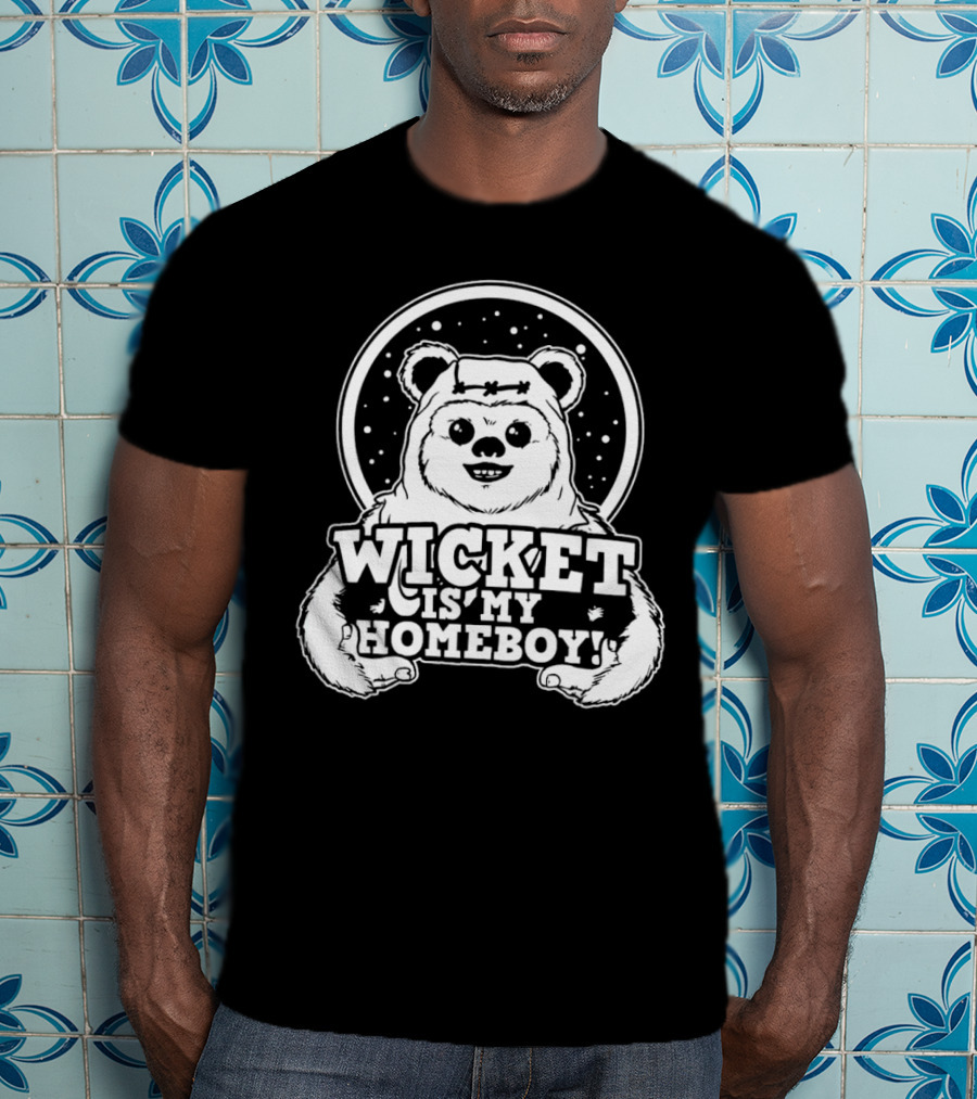 Wicket Is My Homeboy Space Bear T-Shirt