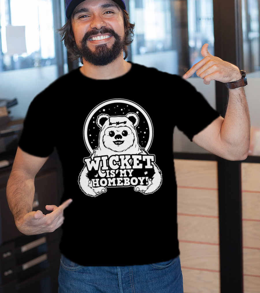 Wicket Is My Homeboy Space Bear T-Shirt