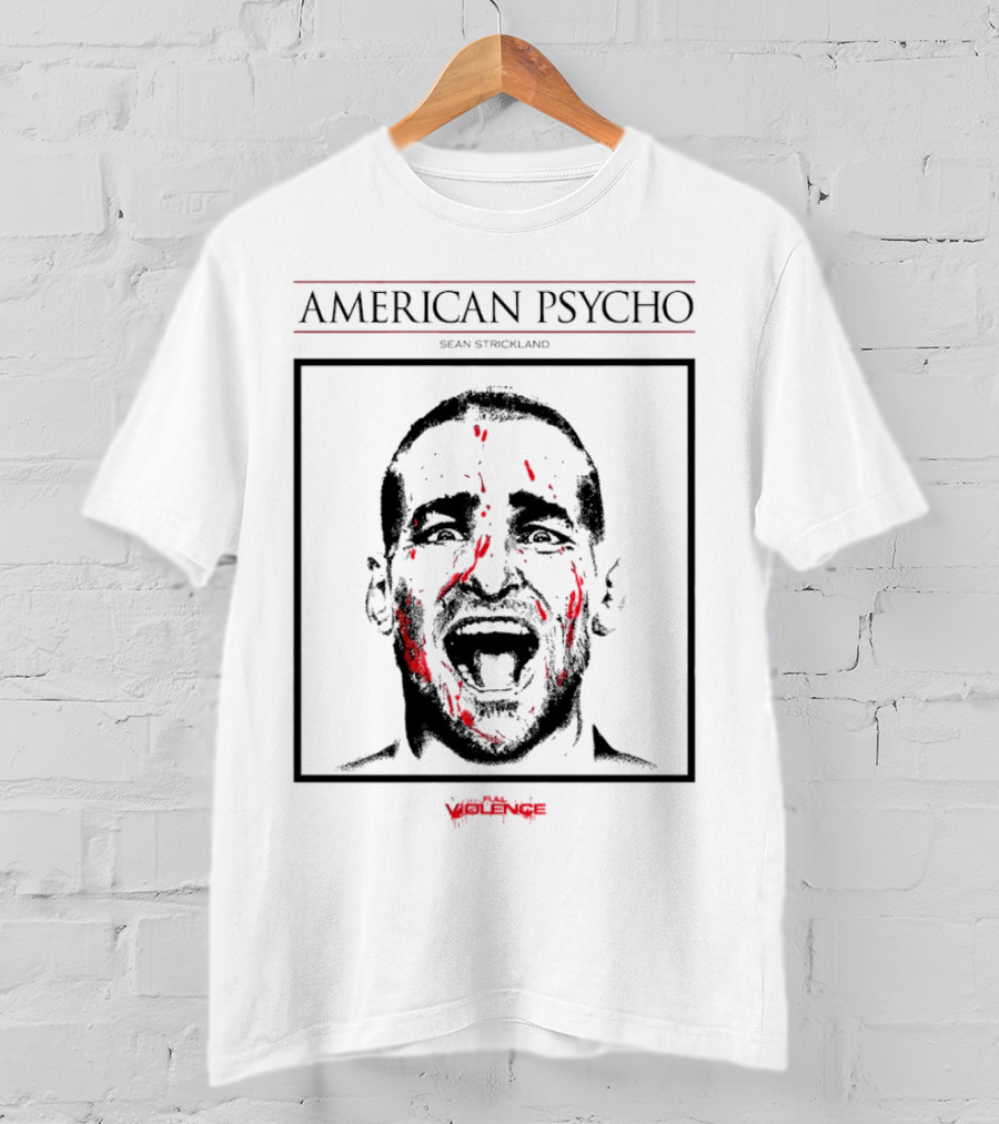 American Psycho Sean Strickland Face Violence T-Shirt