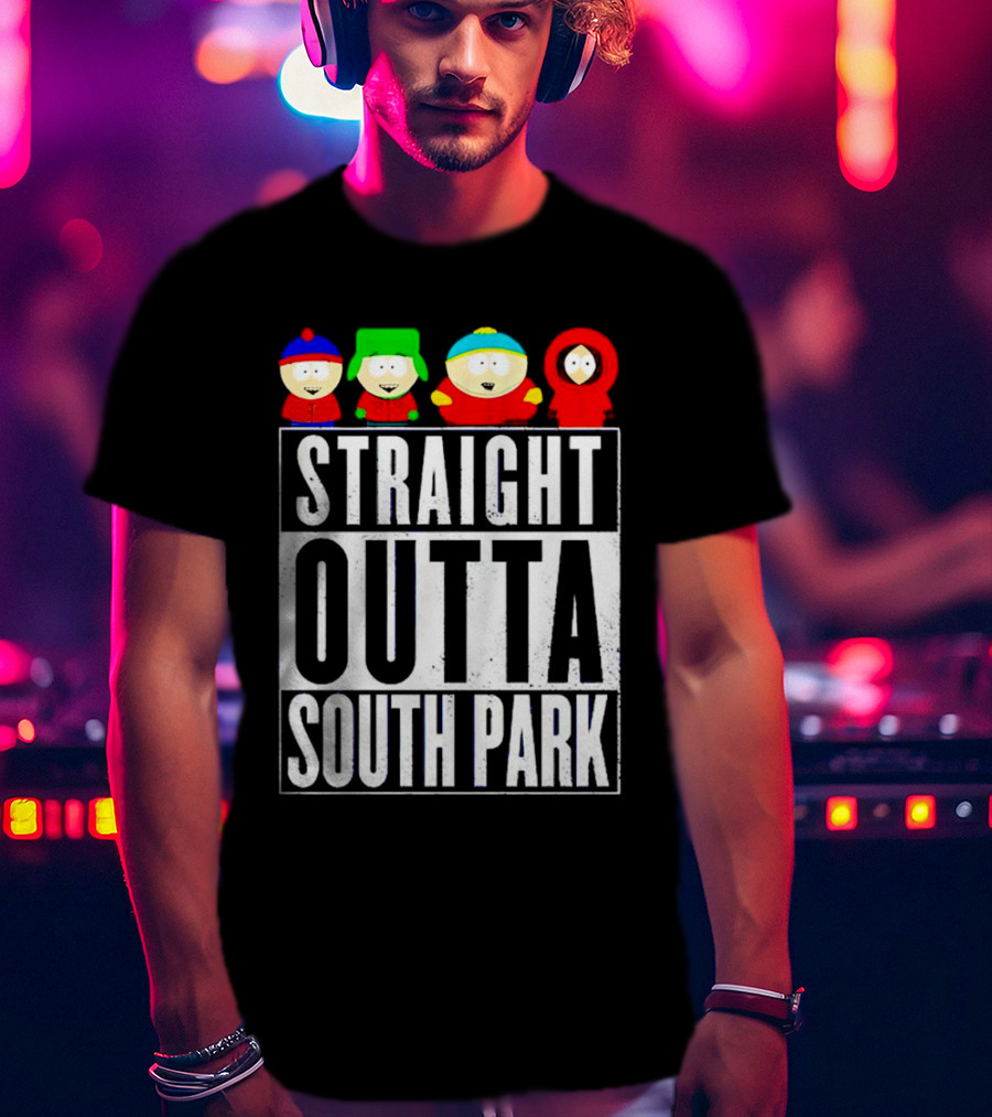 Straight Outta South Park Characters T-Shirt