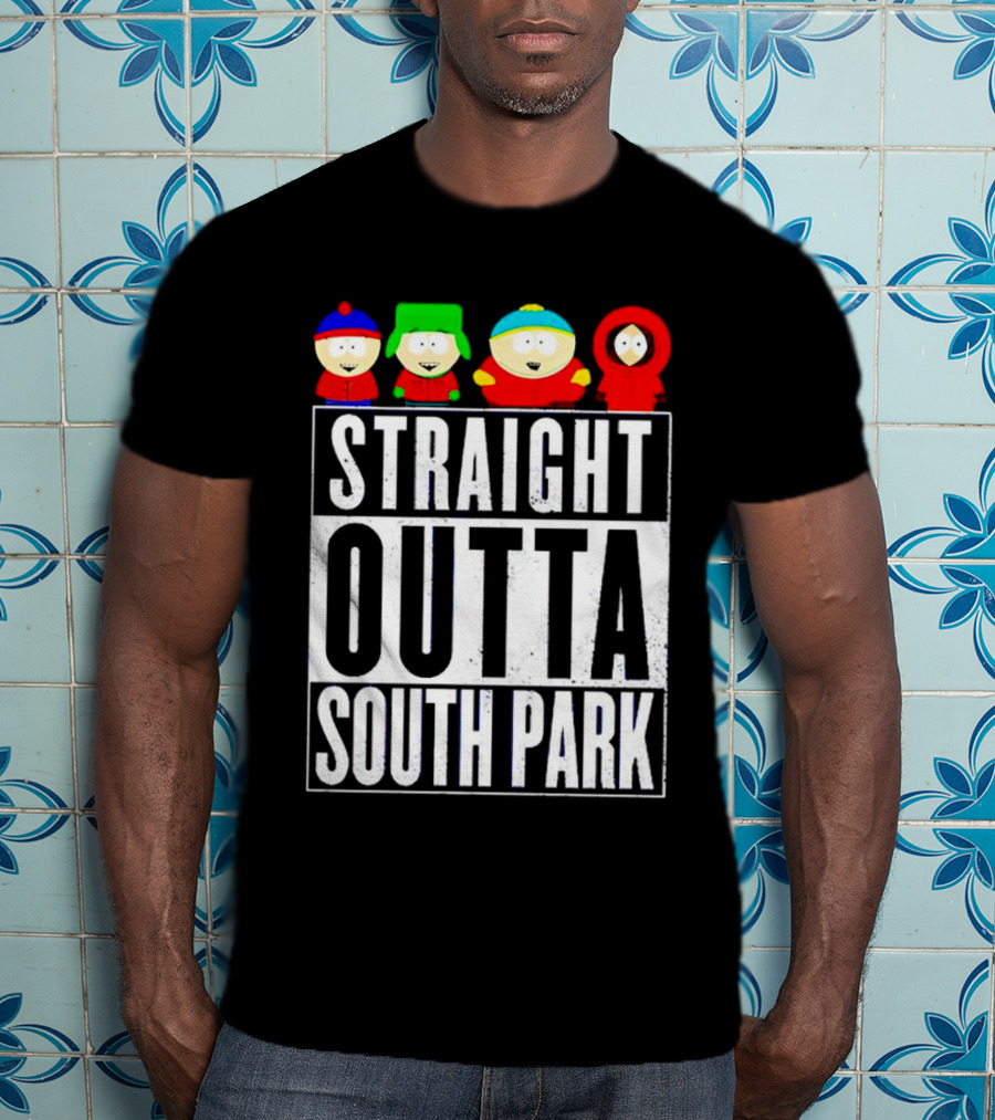 Straight Outta South Park Characters T-Shirt