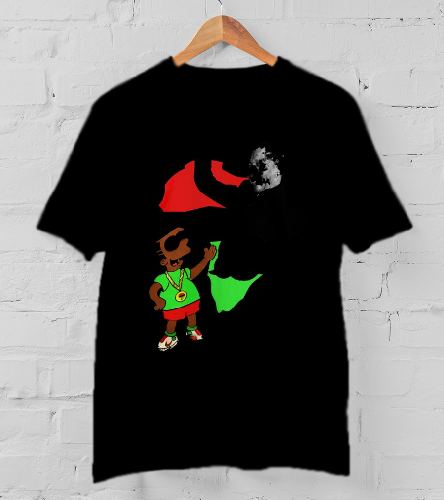 Mandela Bart Simpsons The Dude's My Hero Africa T-Shirt