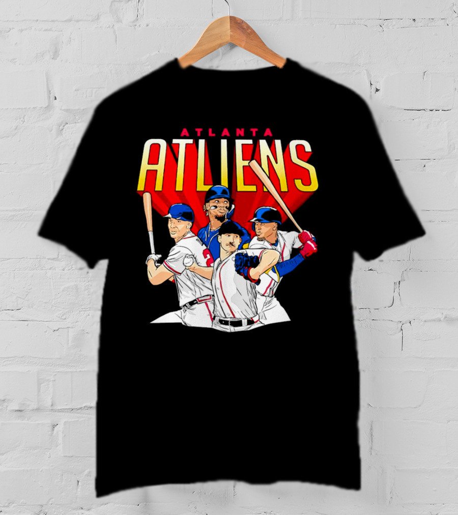 Atlanta ATLiens Braves Players Baseball Fan T-Shirt