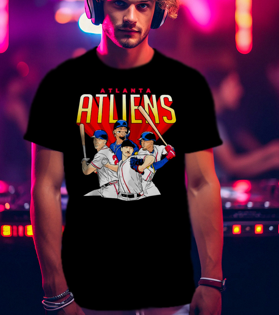 Atlanta ATLiens Braves Players Baseball Fan T-Shirt