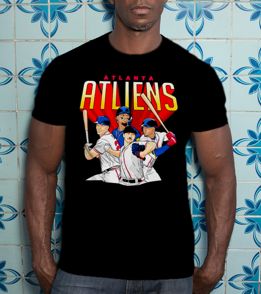 Atlanta ATLiens Braves Players Baseball Fan T-Shirt