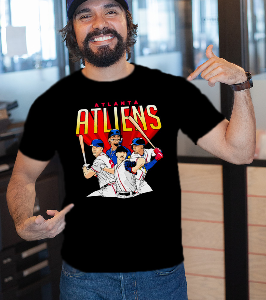 Atlanta ATLiens Braves Players Baseball Fan T-Shirt