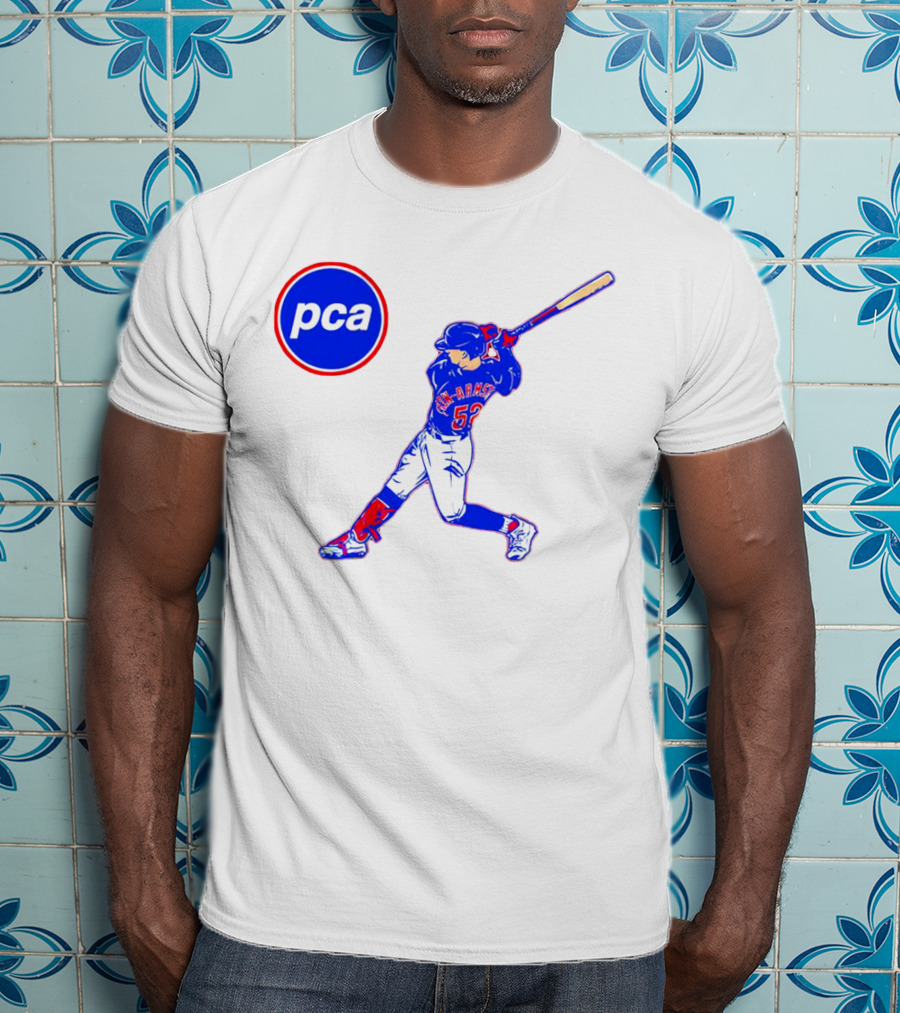 PCA Pete Crow-Armstrong Chicago Cubs Baseball Player Swinging Bat T-Shirt